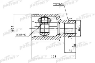 PATRON шрус PCV1046