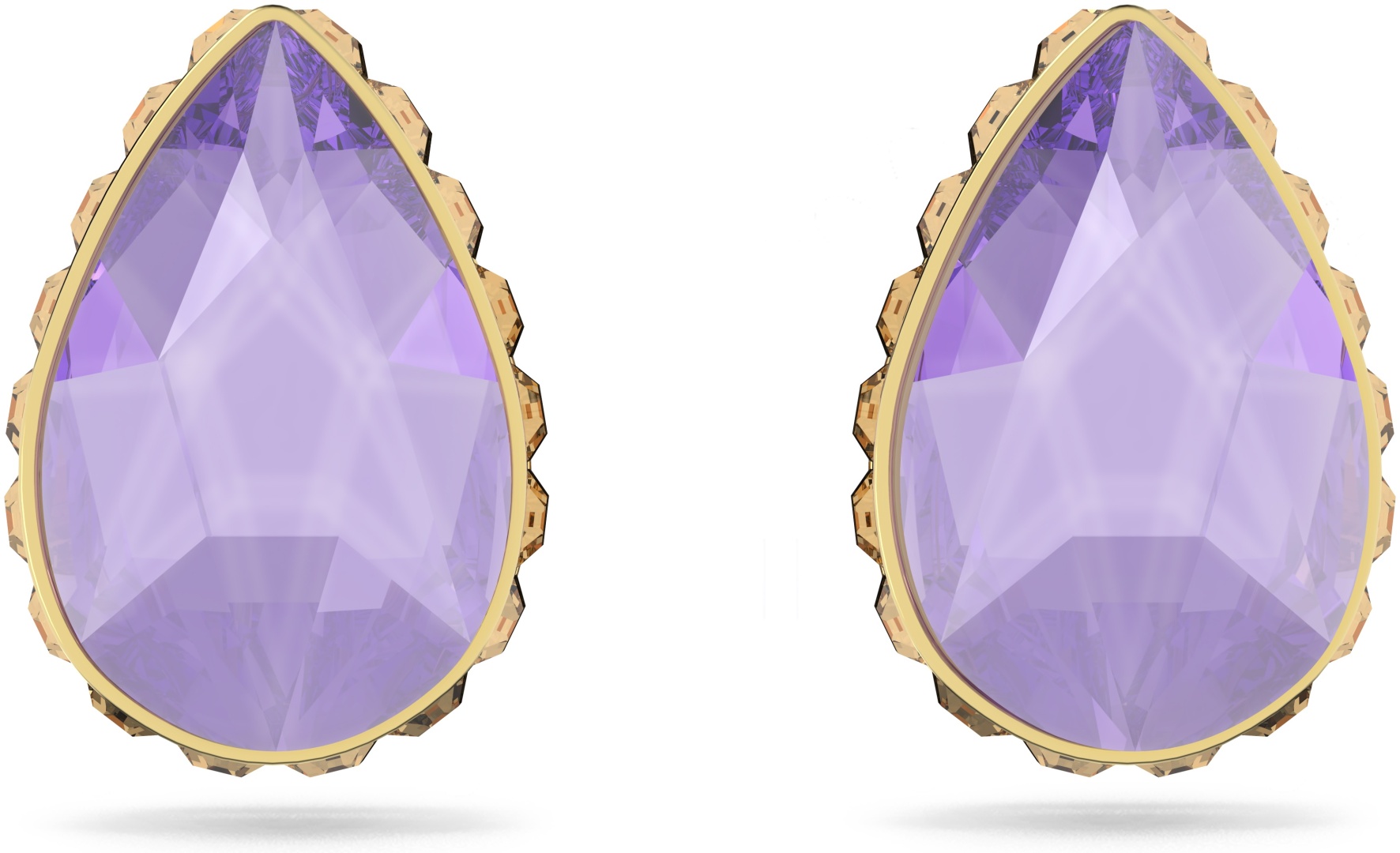 Серьги Swarovski ювелирный сплав, кристаллы Swarovski