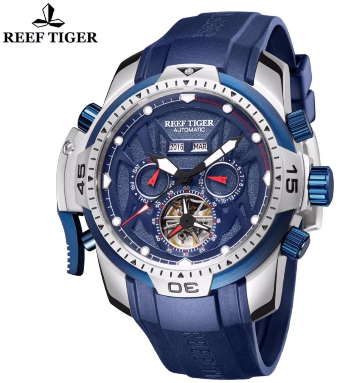Купить Часы Механические REEF TIGER RTSBMB сталь в Алматы – Магазин на ...