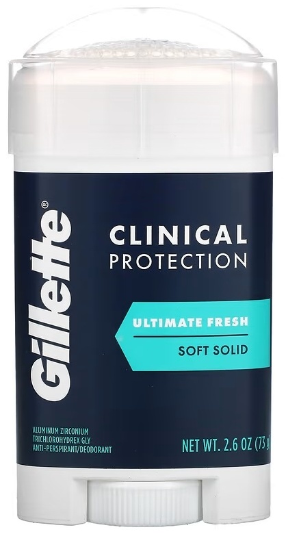 Gillette Clinical Protection Soft Solid Ultimate Fresh дезодорант-антиперспирант для мужчин 73 г