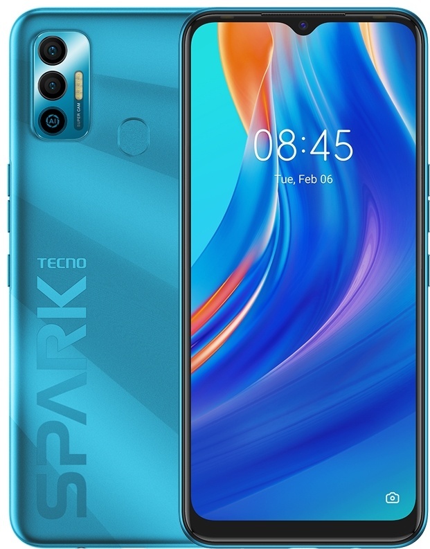 Смартфон TECNO Spark 7 4 ГБ/64 ГБ голубой