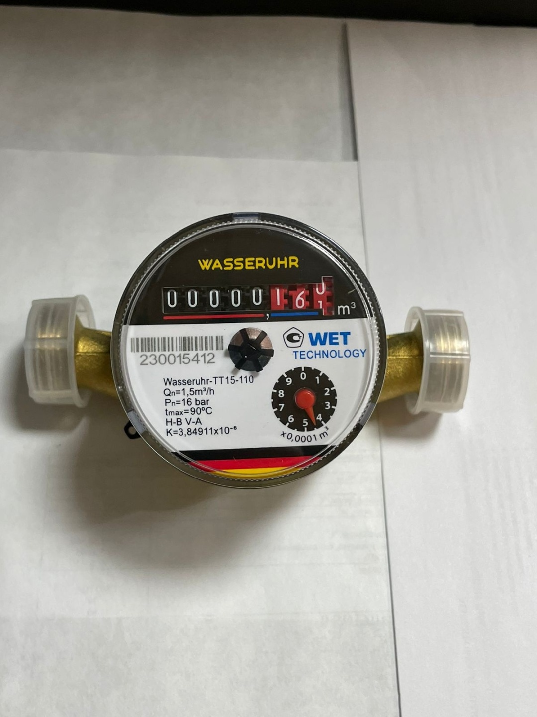 Купить Счетчик воды WET TECHNOLOGY механический многоструйный 606064 в ...