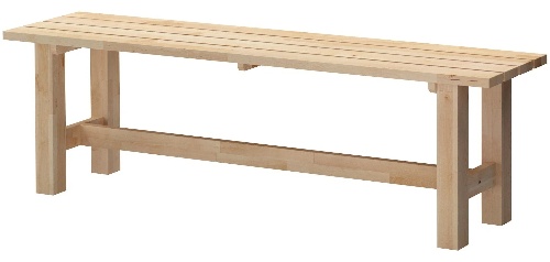 Скамейка Скамья из сосны без спинки (180х35) 180 см