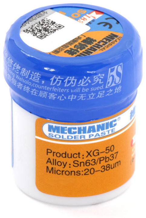 MECHANIC мягкий (легкоплавкий) паста D 1 мм 35 г, XG-50