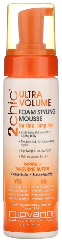Giovanni 2Chic Ultra-Volume Foam Styling мусс средняя фиксация 207 мл