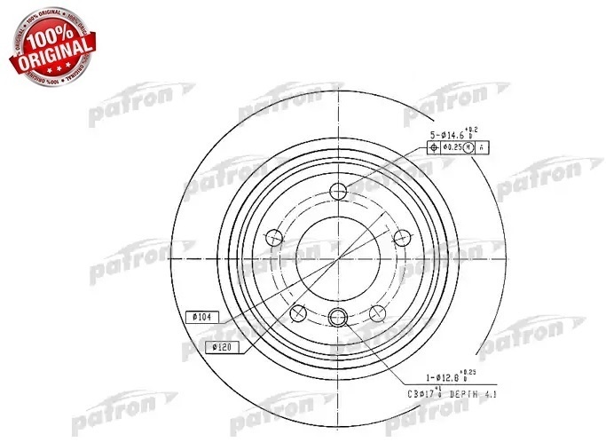 Диски PATRON задние PBD2783