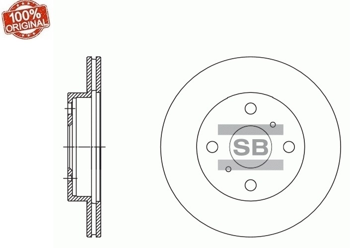 Диски Sangsin Brake передние SD4091-M