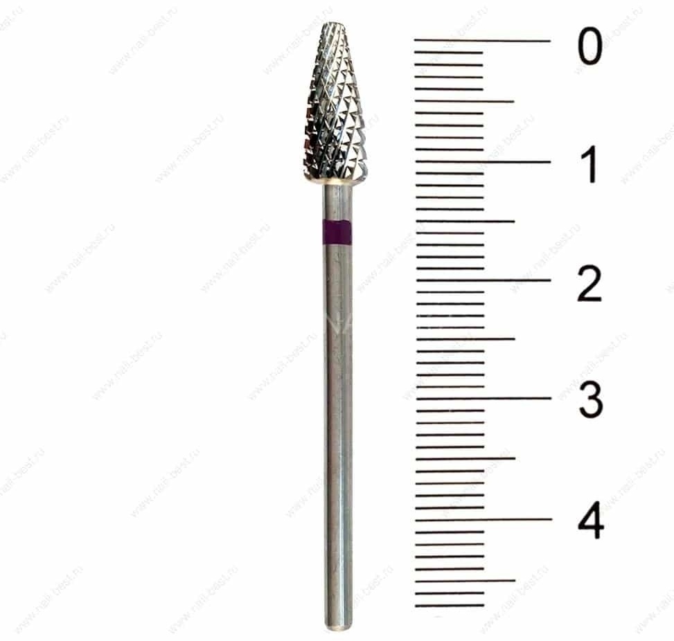 Насадка Nail Best 9601 фреза конус насечка фиолетовая 1 шт