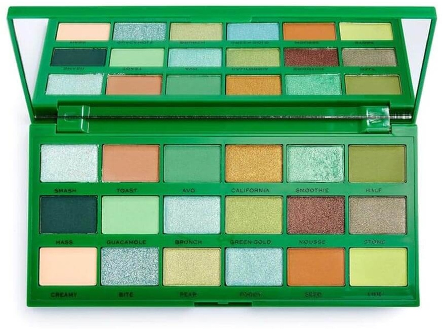 Makeup Revolution тени прессованные Heart Breakers Tasty Avocado