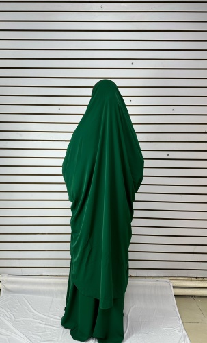 Повседневное платье, комбинация, намазник Muslima style зеленый