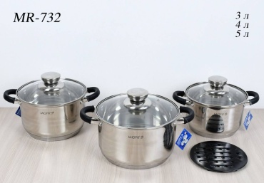 MGFR набор кастрюль MR-732 3 в 1