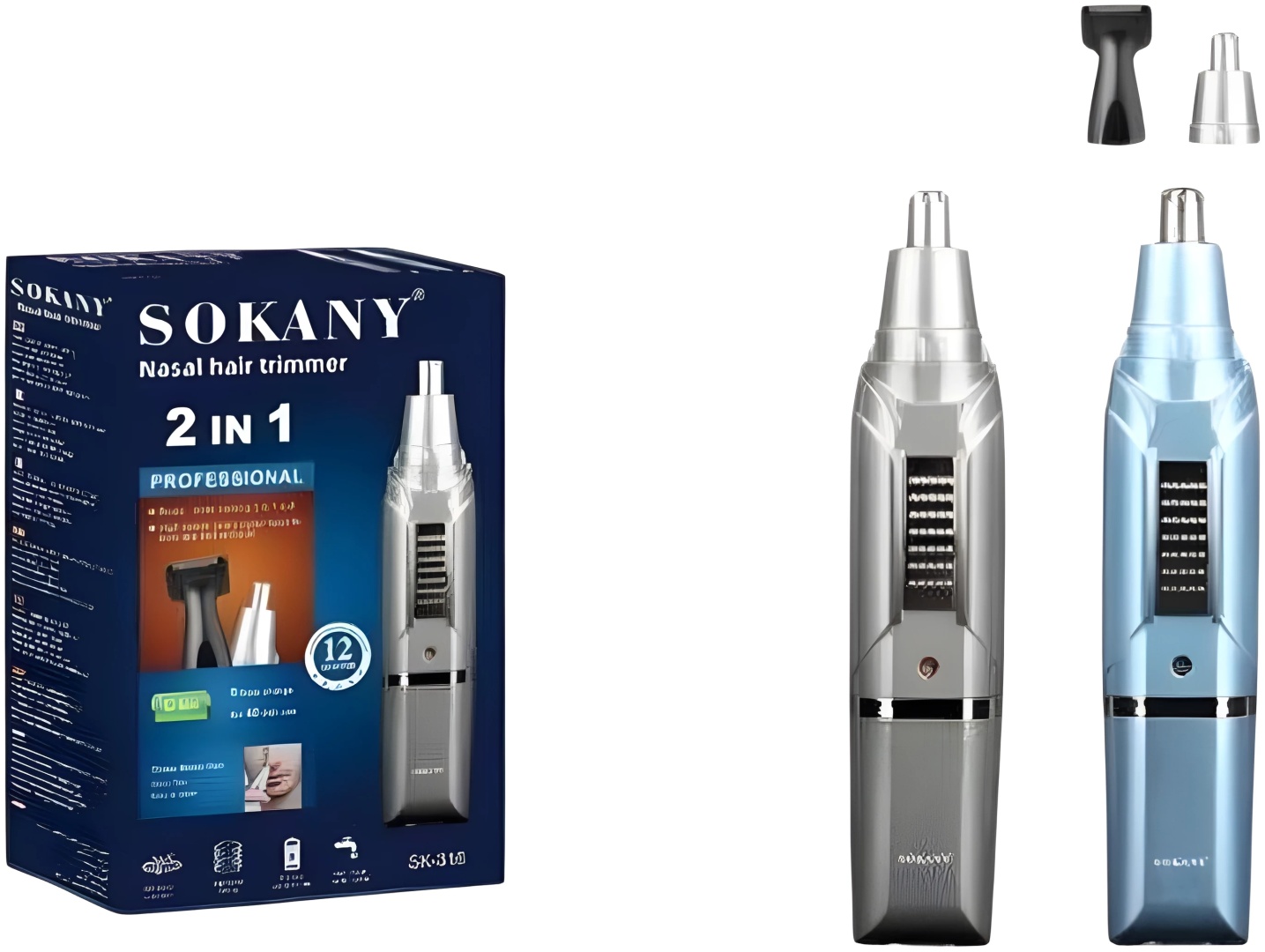SOKANY триммер SK-316 серый, голубой