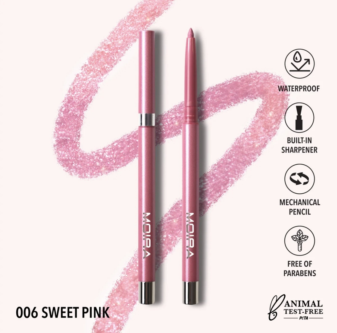 MOIRA Statement Shimmer Liner карандаш розовый 006 Sweet Pink