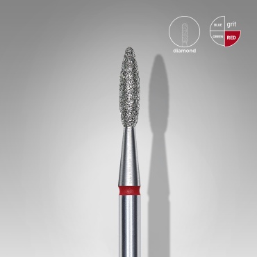 Насадка Staleks FA10R021/8 фреза пламя насечка красная 1 шт