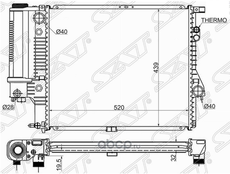 SAT радиатор основной SGBW000497