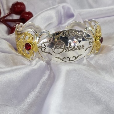 Серебро России 756042то длина 20 см, вес 20 г серебро, плетение отсутствует