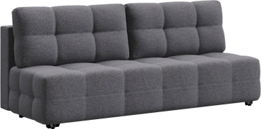 Диван прямой Divan Boss DANDY Mini SE Мальмо, 200х100 см, обивка рогожка, серый