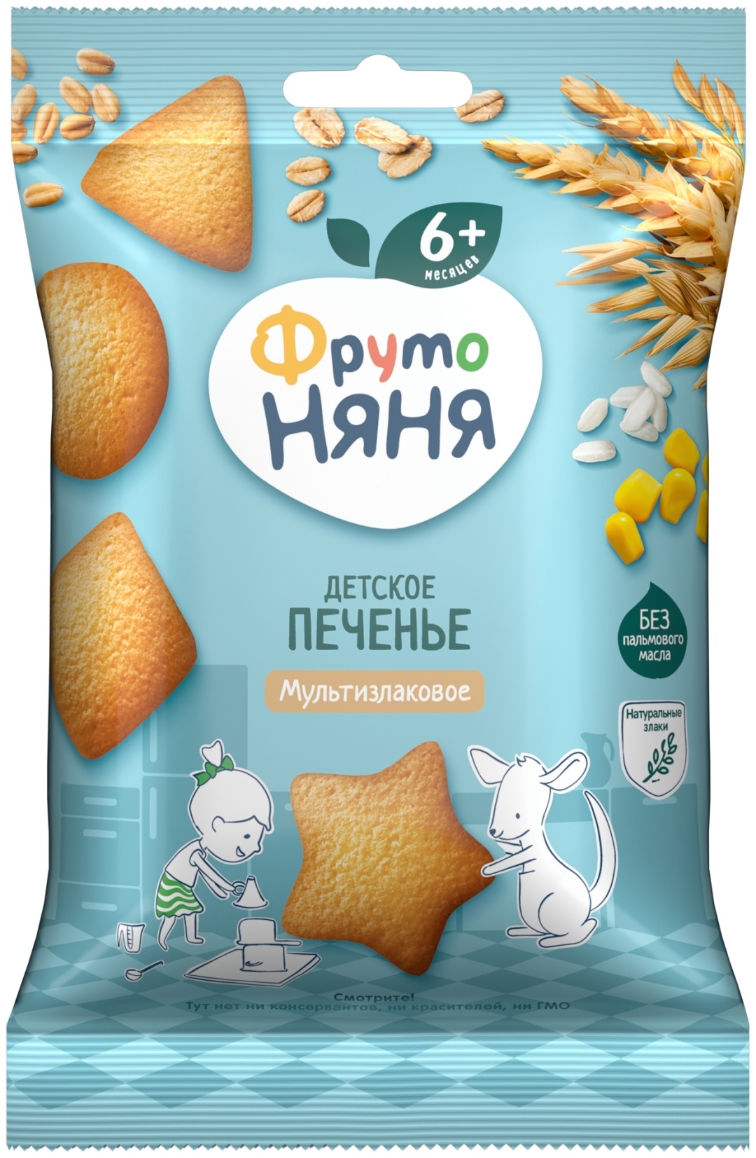 Купить ФрутоНяня Печенье Мультизлаковое 50 гр в Алматы – Магазин на ...