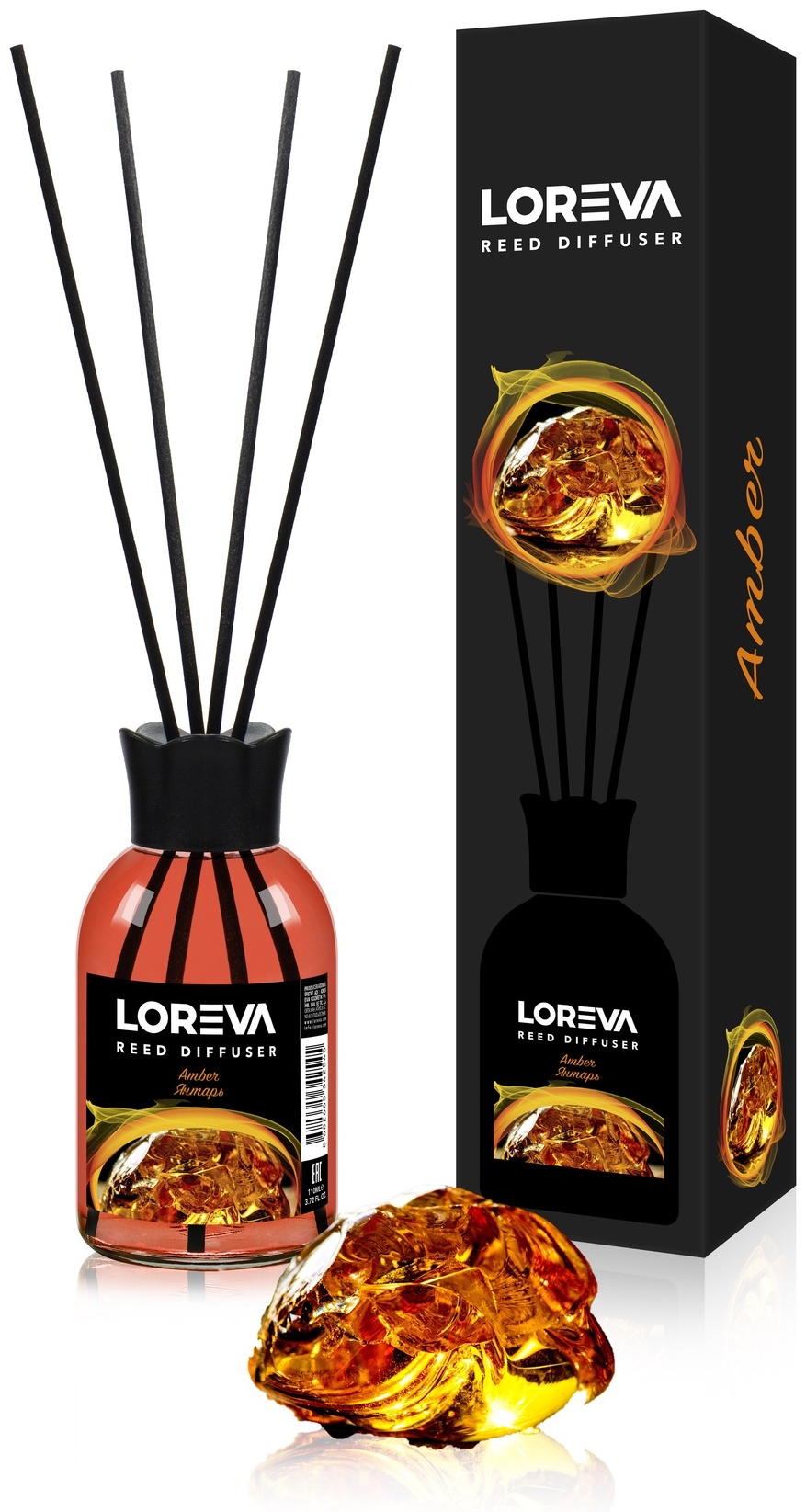 Диффузор с палочками Loreva древесные 110 мл