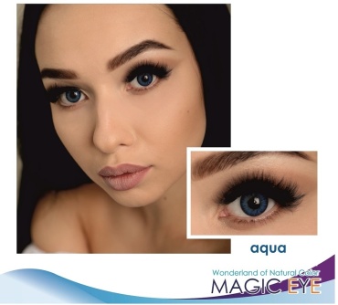 Контактные линзы Magic eye Aqua -5.50 кривизна 8.6 на полгода 2 шт