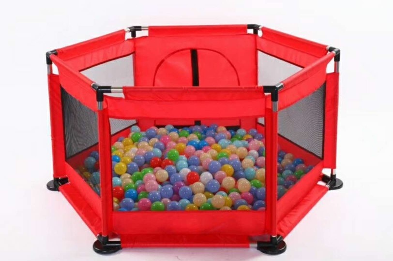 Игровой манеж 130x130x65 см, красный