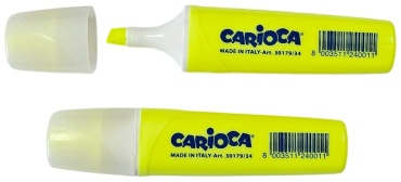 Маркер Carioca Memolight 42875/34, 1 шт, 5 мм, жёлтый