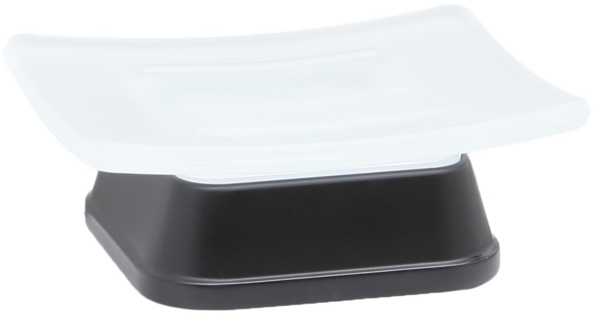 WasserKRAFT мыльница Amper K-5429BLACK 1 шт, металл, стекло