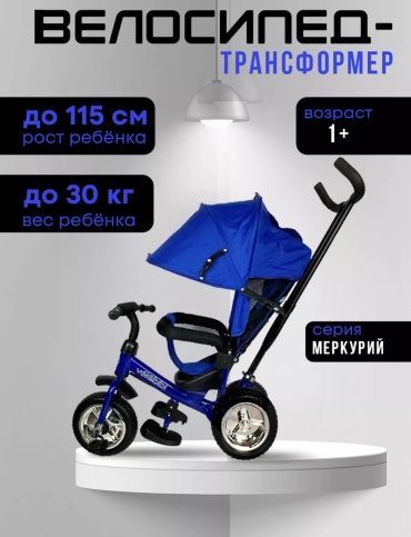 Трёхколёсный велосипед Трехколесный велосипед синий
