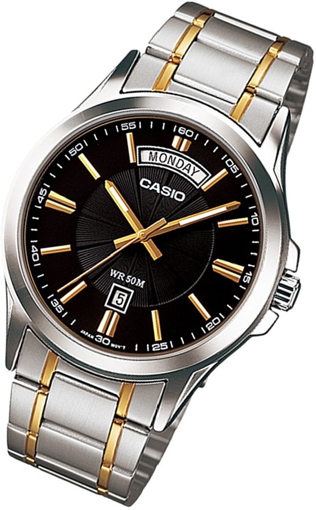 Кварцевые CASIO MTP-1381G-1AVDF нержавеющая сталь