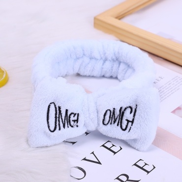 OMG! повязка для головы, для умывания голубой 1 шт