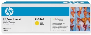HP CC532A желтый (yellow)