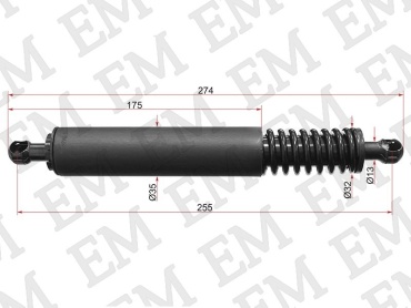 EM E-ST-95551255001-M для Porsche Cayenne 2002-2010 черный