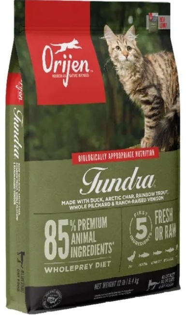 Купить Корм Сухой корм для кошек Orijen Tundra утка, форель, оленина 5. ...