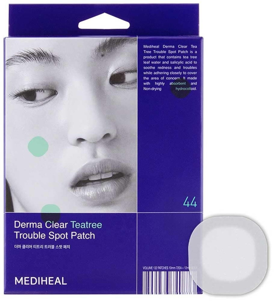 Патчи Mediheal точечные Derma Clear Teatree Trouble Spot Patch противовоспалительные 44 шт
