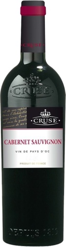 Вино Cruse Cabernet Sauvignon Vin de Pays dOc сухое красное 13% 0.75 л