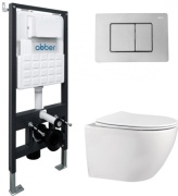 Abber унитаз с инсталляцией AC1100-AC0105-AC0120, керамика