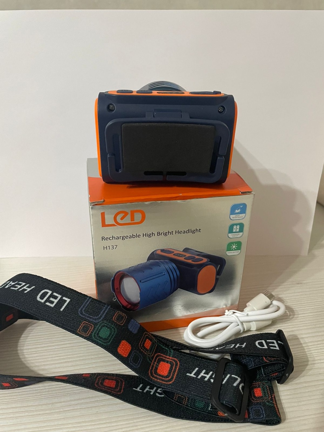 Фонарь LED LED H136 налобный синий