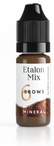 Etalon Mix №6 Taupe mineral series пигмент для бровей 10 мл