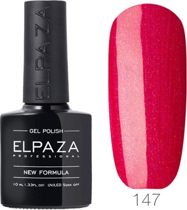 ELPAZA гель-лак Classic 147 Искрящийся красный глянцевое 10 мл