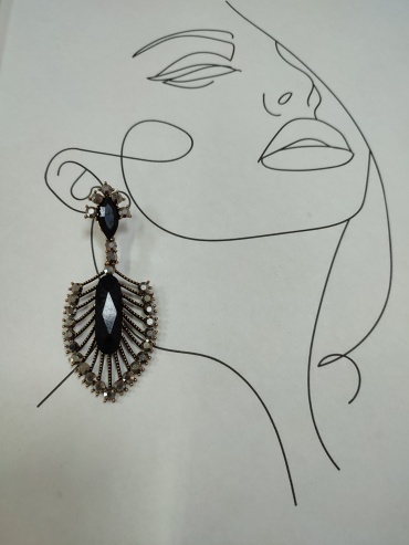 Серьги Fashion Jewelry бижутерный сплав, стекло