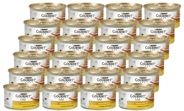 Gourmet Gold биточки курица, морковь 85 г 24 шт