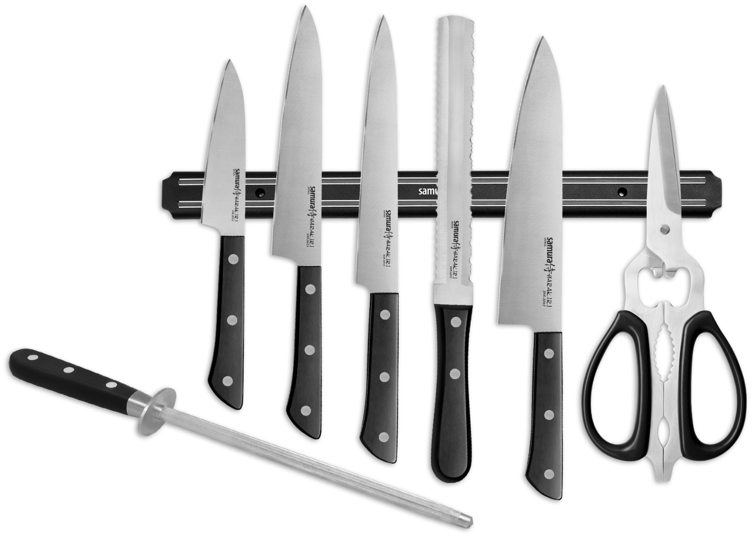 Набор ножей Samura Harakiri SHR-0280B/K, лезвие: сталь 5 шт