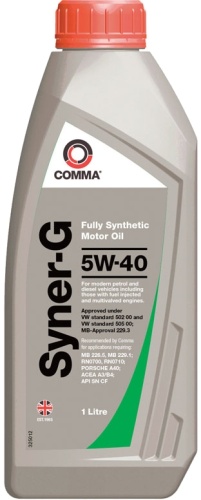 Синтетическое Comma 5W40 SYNER-G 5W-40 1 л