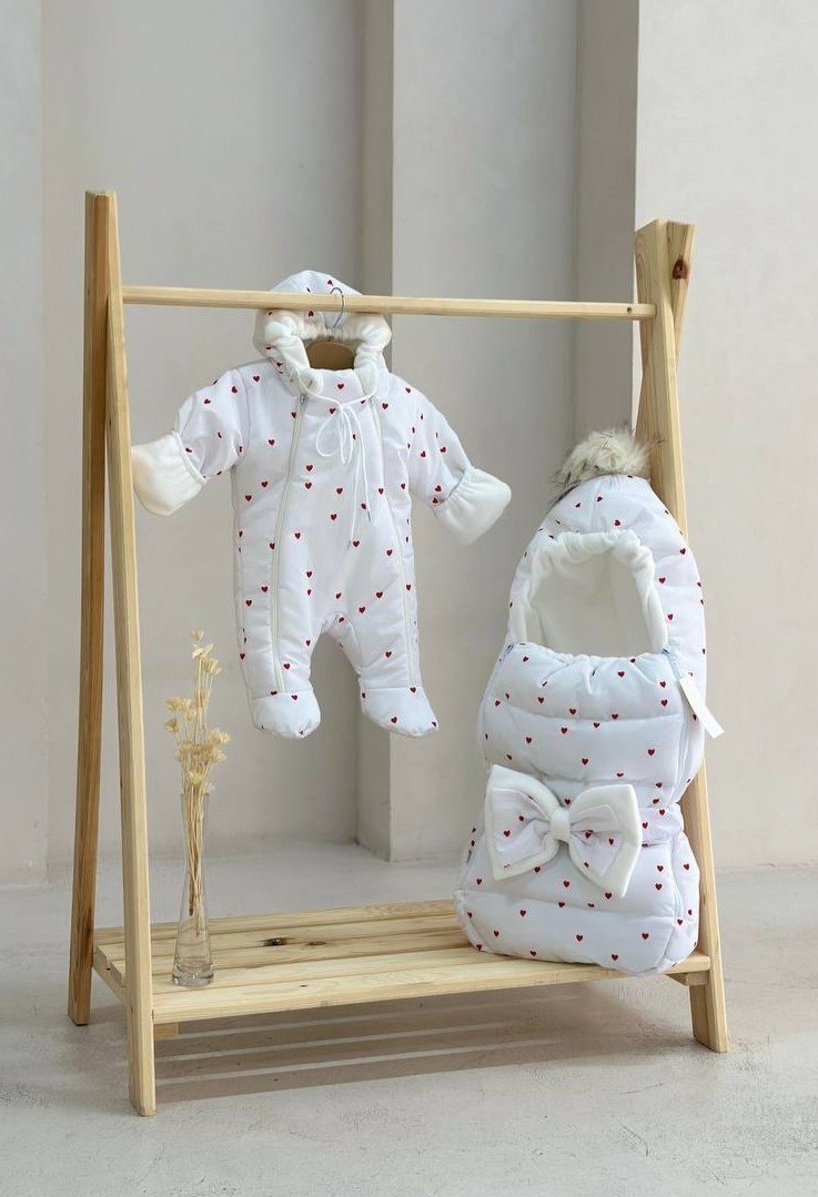 Конверт-мешок Dana Baby белый, красный