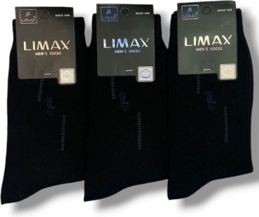 Носки LIMAX 3 пары черный 41-43