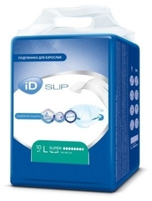 ID Slip Super подгузники для взрослых L 10 шт