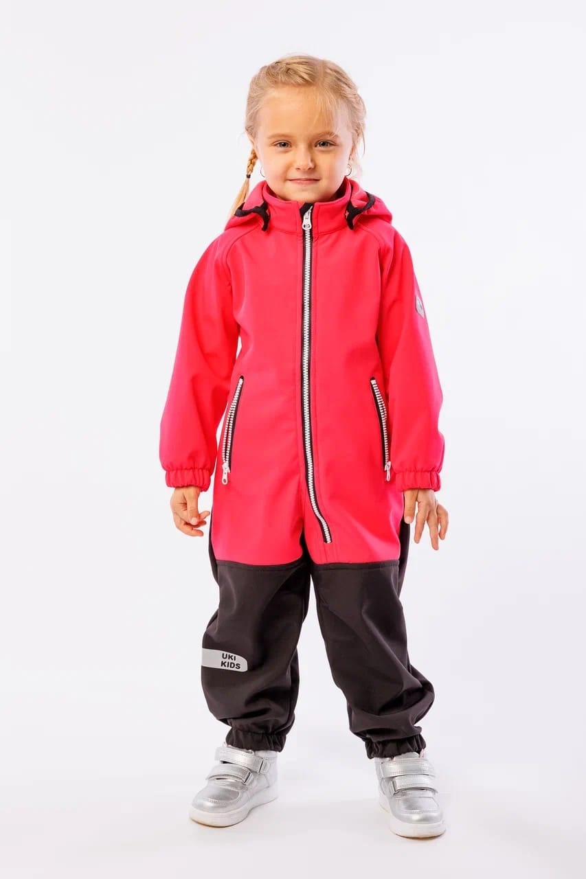 Комбинезон Uki kids черный, красный