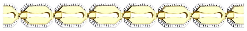 SOKOLOV BRA-SO-585-0974224-18 длина 18 см, вес 3.1 г золото, плетение отсутствует