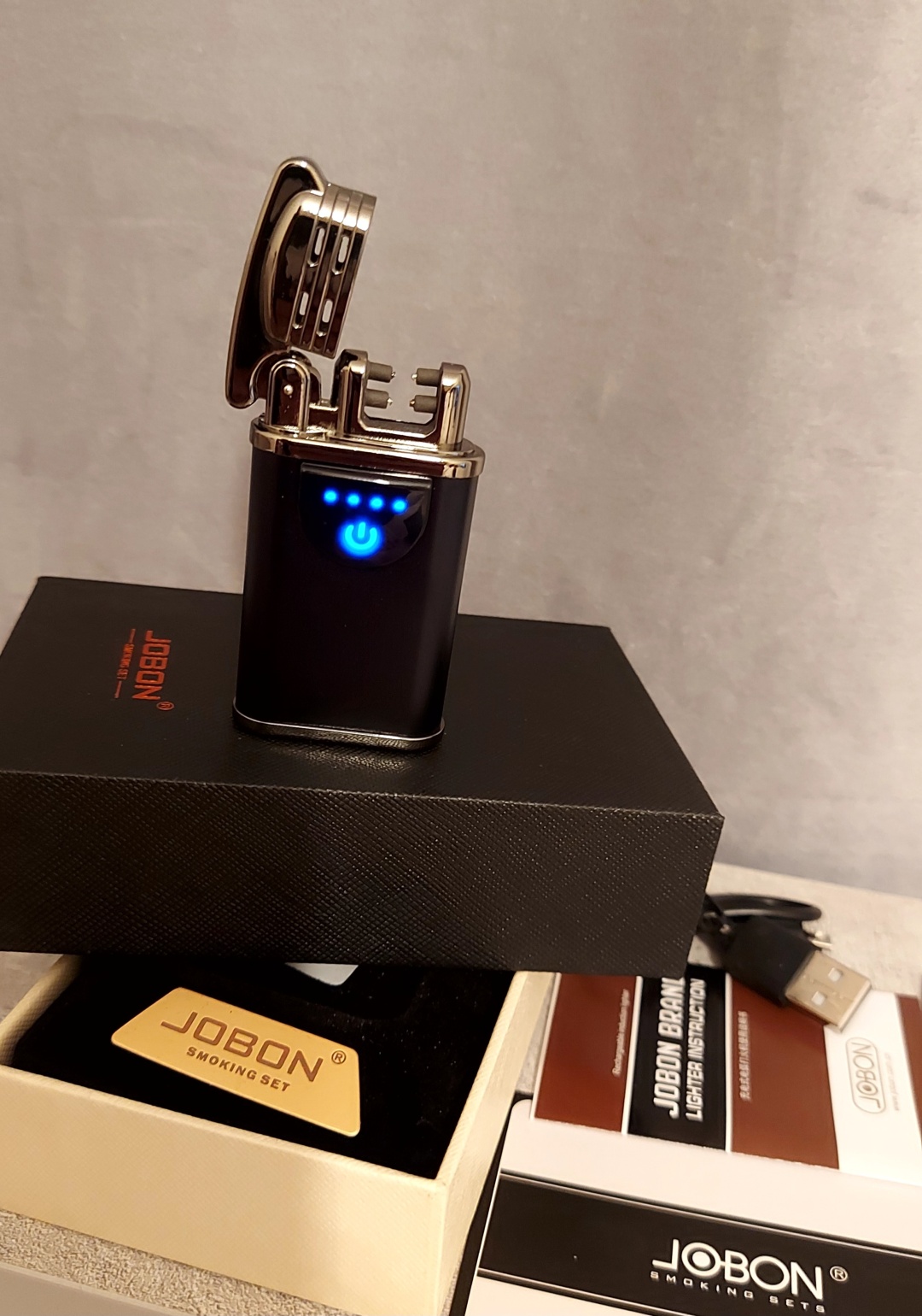 Lighter электронная зажигалка 091089GG, ABS пластик, металлический сплав