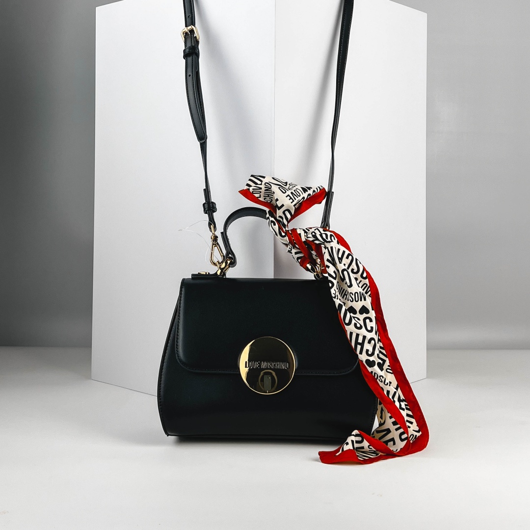 Сумка кросс-боди Love Moschino экокожа черный